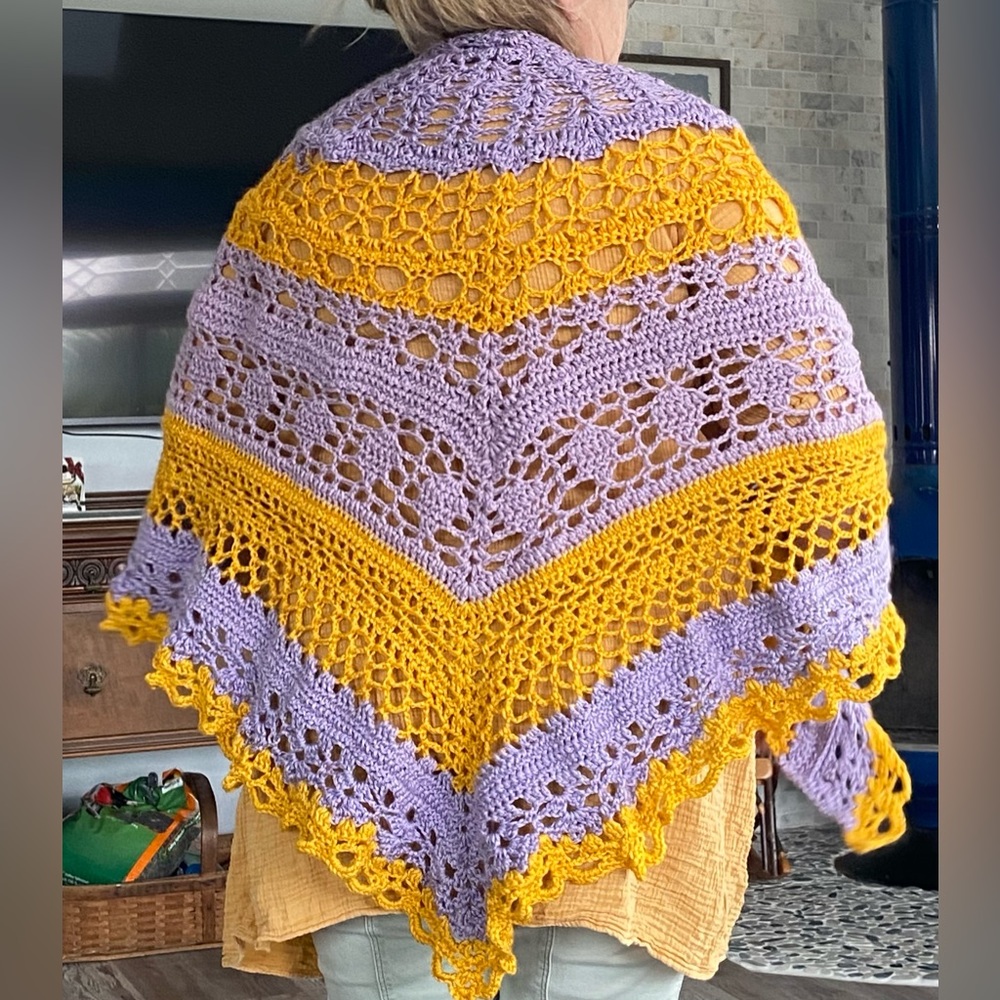 Crochet Shawl, handmade